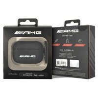Mercedes AMG Leather Big Logo case for AirPods Pro - black