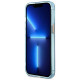 Guess Gold Outline Translucent MagSafe case for iPhone 13 Pro / iPhone 13 - blue