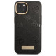 Guess GUHMP13MSAPSTK iPhone 13 6.1" black/black hardcase Peony Logo Plate MagSafe