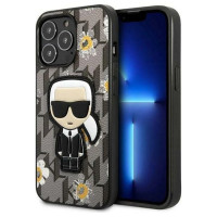 Karl Lagerfeld Flower Ikonik Karl case for iPhone 13 Pro / iPhone 13 - gray