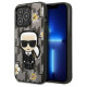 Karl Lagerfeld Flower Ikonik Karl case for iPhone 13 Pro / iPhone 13 - gray