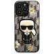 Karl Lagerfeld Flower Ikonik Karl case for iPhone 13 Pro / iPhone 13 - gray