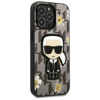 Karl Lagerfeld Flower Ikonik Karl case for iPhone 13 Pro / iPhone 13 - gray