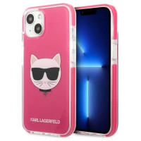 Karl Lagerfeld Etui Karl Lagerfeld Choupette Head na iPhone 13 mini - fuksjowy