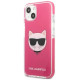 Karl Lagerfeld Etui Karl Lagerfeld Choupette Head na iPhone 13 mini - fuksjowy