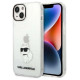 Karl Lagerfeld Ikonik Choupette case for iPhone 14 Plus - transparent