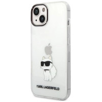 Karl Lagerfeld Ikonik Choupette case for iPhone 14 Plus - transparent