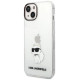 Karl Lagerfeld Ikonik Choupette case for iPhone 14 Plus - transparent