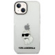 Karl Lagerfeld Ikonik Choupette case for iPhone 14 Plus - transparent