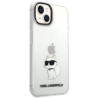 Karl Lagerfeld Ikonik Choupette case for iPhone 14 Plus - transparent