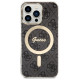 Guess Set Guess GUBPP13LH4EACSK Case+ Charger iPhone 13 Pro black/black hard case 4G Print MagSafe