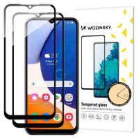 Wozinsky 2x Full Glue Tempered Glass Samsung Galaxy A14 5G / A14 9H Full Screen Tempered Glass with Black Frame