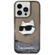 Karl Lagerfeld KLHCP14LLNCHCK iPhone 14 Pro 6.1" black/black hardcase Glitter Choupette Head