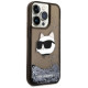 Karl Lagerfeld KLHCP14LLNCHCK iPhone 14 Pro 6.1" black/black hardcase Glitter Choupette Head