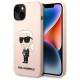 Karl Lagerfeld KLHCP14MSNIKBCP iPhone 14 Plus 6.7" hardcase pink/pink Silicone Ikonik