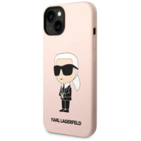 Karl Lagerfeld KLHCP14MSNIKBCP iPhone 14 Plus 6.7" hardcase pink/pink Silicone Ikonik