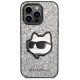 Karl Lagerfeld KLHCP14XG2CPS iPhone 14 Pro Max 6.7" silver/silver hardcase Glitter Choupette Patch