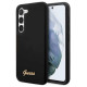 Guess GUHCS23MSLSMK S23+ S916 black/black hardcase Silicone Vintage Gold Logo