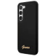 Guess GUHCS23MSLSMK S23+ S916 black/black hardcase Silicone Vintage Gold Logo