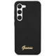 Guess GUHCS23MSLSMK S23+ S916 black/black hardcase Silicone Vintage Gold Logo