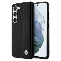 BMW Case BMW BMHCS23M22RDPK S23+ S916 black/black hardcase Leather Textured & Stripe