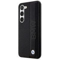 BMW Case BMW BMHCS23M22RDPK S23+ S916 black/black hardcase Leather Textured & Stripe