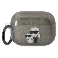 Karl Lagerfeld KLAP2HNKCTGK Airpods Pro 2 cover black/black Gliter Karl&Choupette