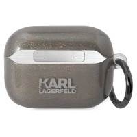 Karl Lagerfeld KLAP2HNKCTGK Airpods Pro 2 cover black/black Gliter Karl&Choupette