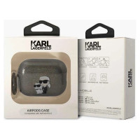 Karl Lagerfeld KLAP2HNKCTGK Airpods Pro 2 cover black/black Gliter Karl&Choupette