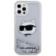 Karl Lagerfeld KLHCP12MLNHCCS iPhone 12/ 12 Pro 6.1" silver/silver hardcase Glitter Choupette Head
