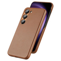 Dux Ducis Grit case for Samsung Galaxy S23+ elegant case made of artificial leather brown