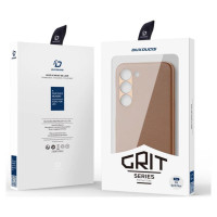 Dux Ducis Grit case for Samsung Galaxy S23+ elegant case made of artificial leather brown