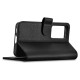 Icarer Wallet Case for Samsung Galaxy S23 leather case wallet black