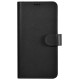 Icarer Wallet Case for Samsung Galaxy S23 leather case wallet black