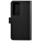 Icarer Wallet Case for Samsung Galaxy S23 leather case wallet black