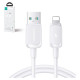 Joyroom Multi-Color Series A14 Lightning / USB-A 2.4A 1.2 m cable - white