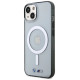 BMW BMHMP14SHCRS iPhone 14 6.1" case transparent hardcase Silver Ring MagSafe
