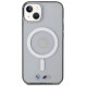BMW BMHMP14SHCRS iPhone 14 6.1" case transparent hardcase Silver Ring MagSafe