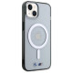 BMW BMHMP14SHCRS iPhone 14 6.1" case transparent hardcase Silver Ring MagSafe