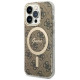 Guess GUHMP14LH4STW iPhone 14 Pro 6.1" brown/brown hardcase 4G MagSafe
