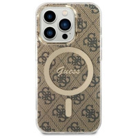 Guess GUHMP14LH4STW iPhone 14 Pro 6.1" brown/brown hardcase 4G MagSafe