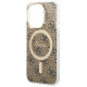 Guess GUHMP14LH4STW iPhone 14 Pro 6.1" brown/brown hardcase 4G MagSafe