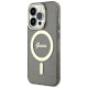 Guess GUHMP14LHCMCGK iPhone 14 Pro 6.1" black/black hardcase Glitter Gold MagSafe