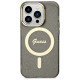 Guess GUHMP14LHCMCGK iPhone 14 Pro 6.1" black/black hardcase Glitter Gold MagSafe