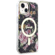 Guess Flower MagSafe case for iPhone 14 - black