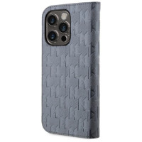 Karl Lagerfeld KLBKP14XSAKLHPG iPhone 14 Pro Max 6.7" bookcase silver/silver Saffiano Monogram
