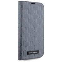 Karl Lagerfeld KLBKP14XSAKLHPG iPhone 14 Pro Max 6.7" bookcase silver/silver Saffiano Monogram
