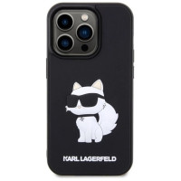 Karl Lagerfeld KLHCP14L3DRKHNK iPhone 14 Pro 6.1" black/black hardcase Rubber Choupette 3D
