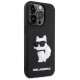 Karl Lagerfeld KLHCP14L3DRKHNK iPhone 14 Pro 6.1" black/black hardcase Rubber Choupette 3D