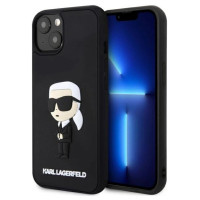 Karl Lagerfeld KLHCP14M3DRKINK iPhone 14 Plus 6.7" black/black hardcase Rubber Ikonik 3D